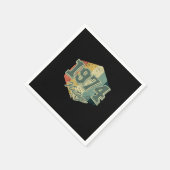 46誕生祝いギフト1974ヴィンテージレトロ スタンダードカクテルナプキン (角)