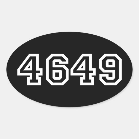 4649スラング日本のヨルシク楕円ステッカー 楕円形シール (正面)