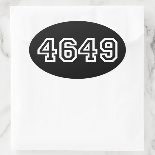 4649スラング日本のヨルシク楕円ステッカー 楕円形シール (バッグ)