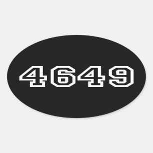 4649スラング日本のヨルシク楕円ステッカー 楕円形シール