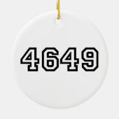 4649スラング日本のヨルシク セラミックオーナメント (裏面)