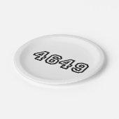 4649スラング日本のヨルシク ペーパープレート (アングル)