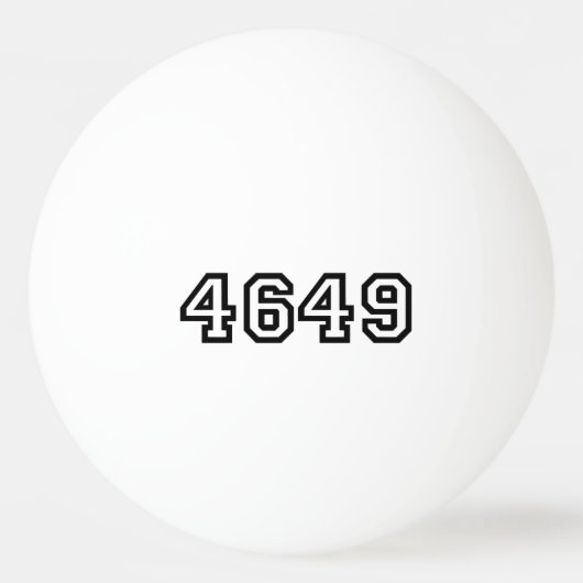 4649 よろしくね 日本語スラング 卓球ボール (正面)