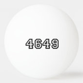 4649 よろしくね 日本語スラング 卓球ボール (裏面)