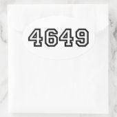 4649 Japanese Slang Yoroshiku 楕円形シール (バッグ)