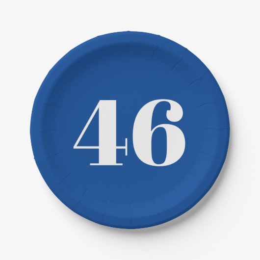 「46」バイデン氏大統領、バイデン氏・ハリス2020選挙 ペーパープレート (正面)