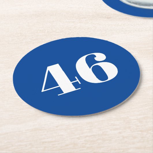 「46」バイデン氏大統領、バイデン氏・ハリス2020選挙 ラウンドペーパーコースター (アングル)