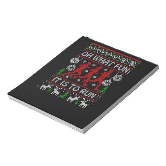 46.ランナーのためのクリスマスプレゼントアイディアああ何おもしろいそれ ノートパッド (回転)