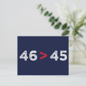 46 > 45 – トランプ失ったバイデン氏ウォンI ポストカード (スタンド正面)