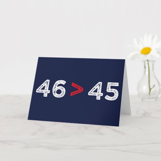 46 > 45 -トランプ·失ったバイデン氏·ウォンI カード (小さな植物)