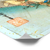 46. Shōno-juku, Hiroshige, Ukiyo-e ポスター (角)