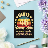 46 Years Ago All Parts Original 46th Birthday アクリル招待状 (インサイチュ (ウェディング))