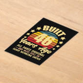 46 Years Ago All Parts Original 46th Birthday アクリル招待状 (レイダウン)