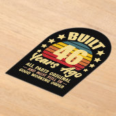 46 Years Ago All Parts Original 46th Birthday アクリル招待状 (レイダウン)