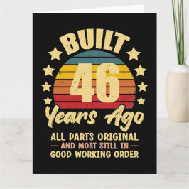 46 Years Ago All Parts Original 46th Birthday カード