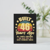 46 Years Ago All Parts Original 46th Birthday ポストカード (スタンド正面)