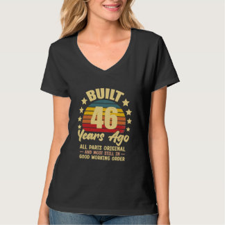 46 Years Ago All Parts Original 46th Birthday Tシャツ