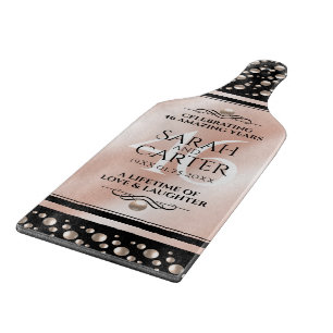 46thエレガントパールの結婚記念日お祝い カッティングボード