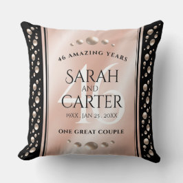 46thエレガントパールの結婚記念日お祝い クッション