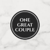 46thエレガントパールの結婚記念日お祝い コンフェッティ (スモール正面)