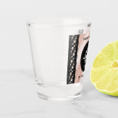 46thエレガントパールの結婚記念日お祝い ショットグラス (左)