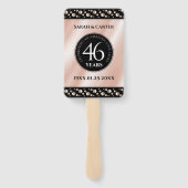 46thエレガントパールの結婚記念日お祝い ハンドファン (裏面)