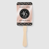 46thエレガントパールの結婚記念日お祝い ハンドファン (正面)