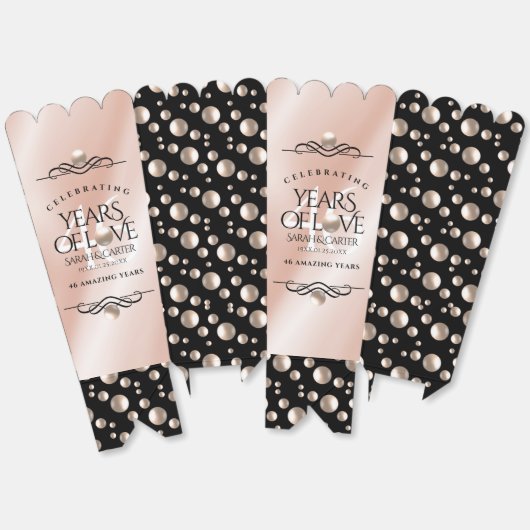 46thエレガントパールの結婚記念日お祝い フェイバーボックス (見開き)