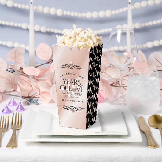 46thエレガントパールの結婚記念日お祝い フェイバーボックス (ウェディング)