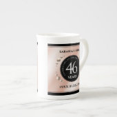46thエレガントパールの結婚記念日お祝い ボーンチャイナマグカップ (正面右)