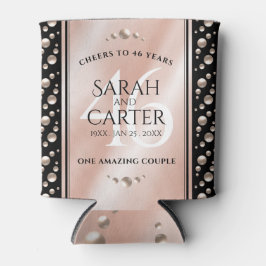 46thエレガントパールの結婚記念日お祝い 缶クーラー