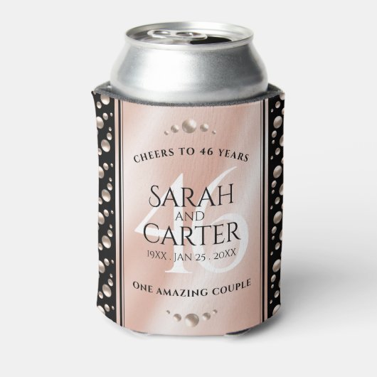 46thエレガントパールの結婚記念日お祝い 缶クーラー (缶裏面)