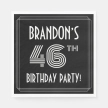 46th Birthday Party:アールデコスタイル+名前をカスタムする