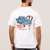 47の黒いバッジ/青いトラックのワイシャツ Tシャツ (裏面)