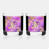 47エレガントアメジスト結婚記念日 ウイスキーグラス (裏面)