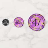 47エレガントアメジスト結婚記念日 コンフェッティ (正面)