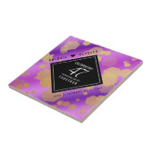 47エレガントアメジスト結婚記念日 タイル (側面)