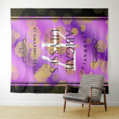 47エレガントアメジスト結婚記念日 タペストリー (インサイチュ(横))
