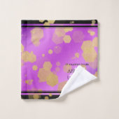 47エレガントアメジスト結婚記念日 バスタオルセット (ウォッシュタオル)