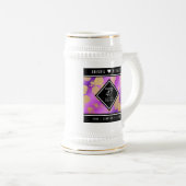 47エレガントアメジスト結婚記念日 ビールジョッキ (正面右)