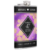 47エレガントアメジスト結婚記念日 フラスク (右)