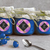 47エレガントアメジスト結婚記念日 ラウンドシール