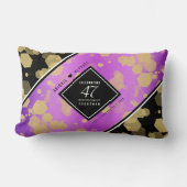 47エレガントアメジスト結婚記念日 ランバークッション (正面)