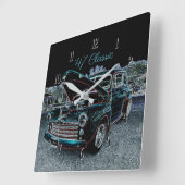 '47クラシック自動車四角時計 スクエア壁時計 (傾斜)