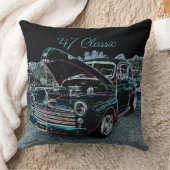 47クラシック自動車 クッション (ブランケット)