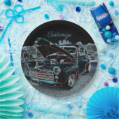 47クラシック自動車 ペーパープレート (パーティー)