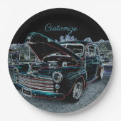 47クラシック自動車 ペーパープレート (正面)