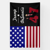 47トランプデサンティス2024 横断幕 (縦)