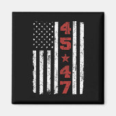 47トランプヴィンテージ宇佐国旗2024大統領選挙 マグネット (正面)