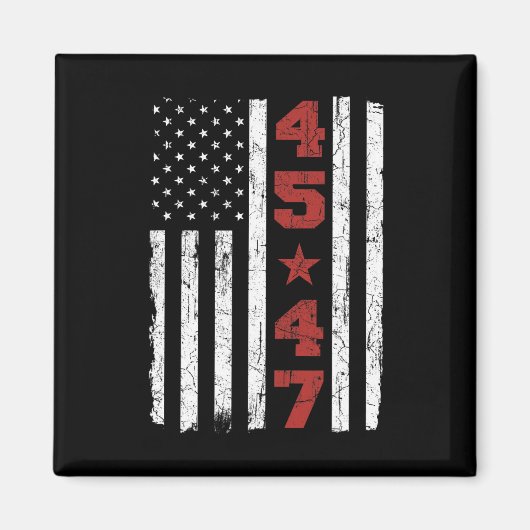 47トランプヴィンテージ宇佐国旗2024大統領選挙 マグネット (正面)